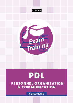 PDL Personnel Organization Communication | Online Exam Training