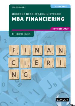 MBA Financiering met resultaat Theorieboek 5de druk